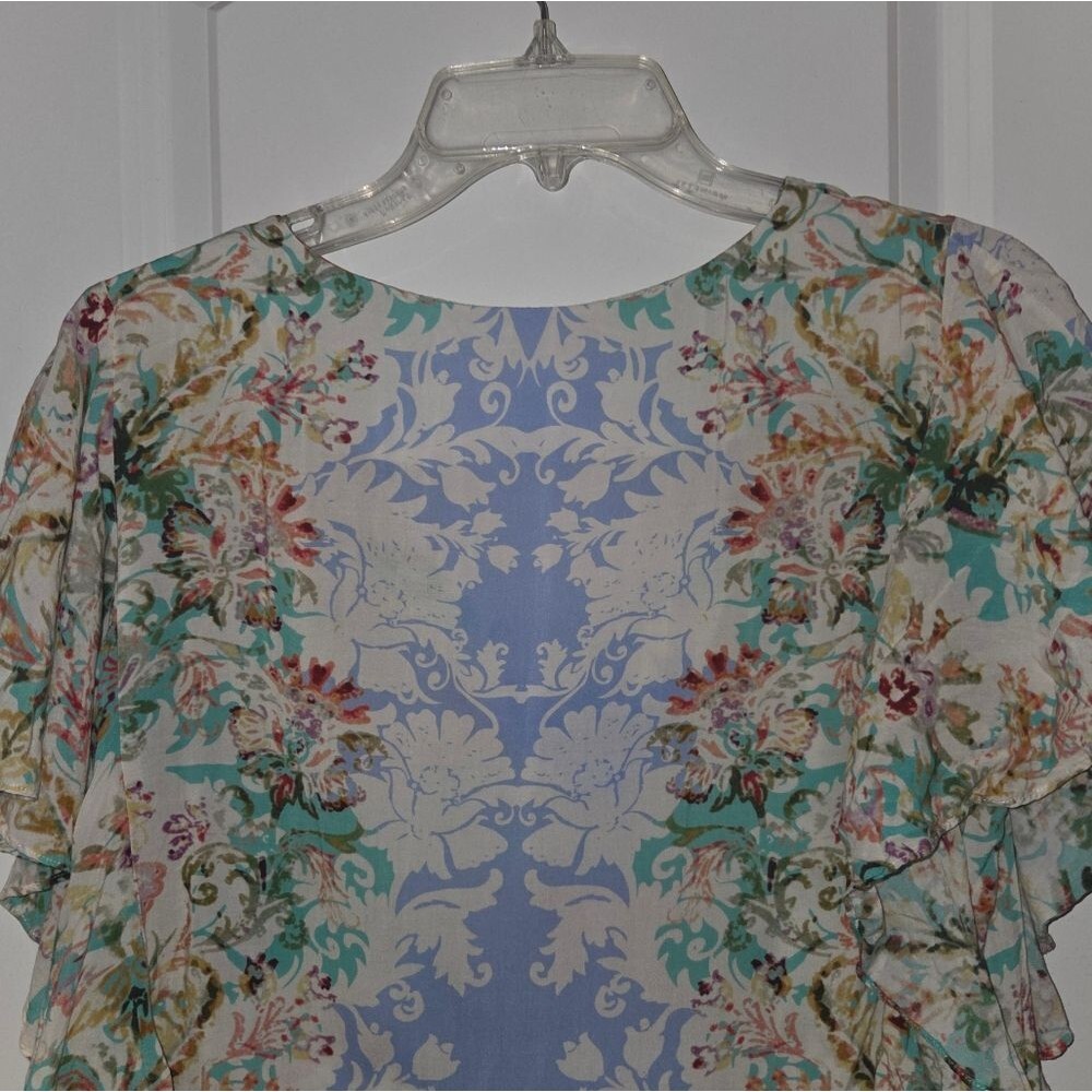 Sundance Arabella Flutter Sleeve Floral Blouse - Picture 13 of 13